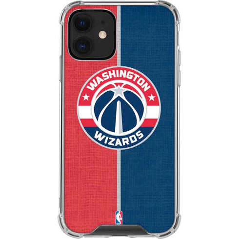 NBA Washington Wizards Canvas Split iPhone 12 Mini Clear Case