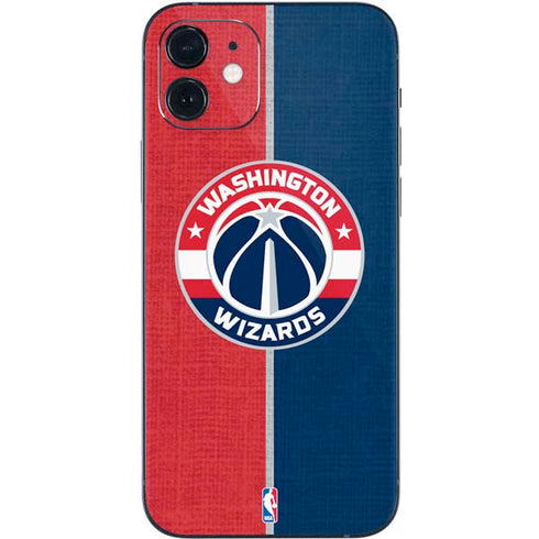 NBA Washington Wizards Canvas Split iPhone 12 Mini Skin