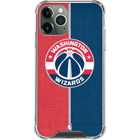 NBA Washington Wizards Canvas Split iPhone 12 Pro Clear Case