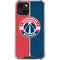 NBA Washington Wizards Canvas Split iPhone 13 Mini Clear Case