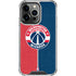NBA Washington Wizards Canvas Split iPhone 13 Pro Clear Case