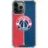 NBA Washington Wizards Canvas Split iPhone 13 Pro Max Clear Case