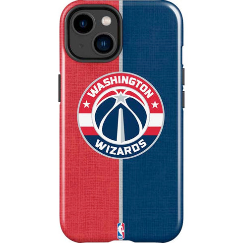 NBA Washington Wizards Canvas Split iPhone 14 Plus Impact Case