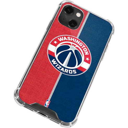 NBA Washington Wizards Canvas Split iPhone 15 Plus Clear Case