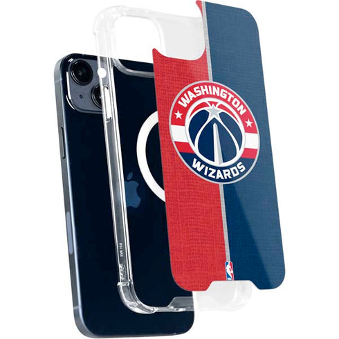 NBA Washington Wizards Canvas Split iPhone 15 Plus MagSafe Case