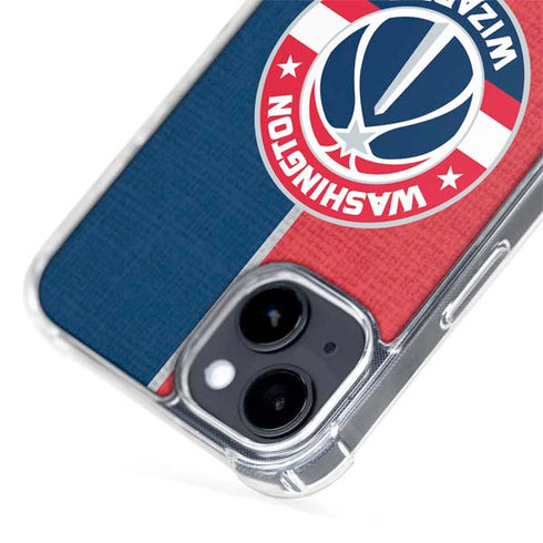 NBA Washington Wizards Canvas Split iPhone 15 Plus MagSafe Case