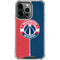 NBA Washington Wizards Canvas Split iPhone 14 Pro Clear Case