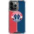 NBA Washington Wizards Canvas Split iPhone 15 Pro Clear Case
