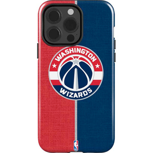 NBA Washington Wizards Canvas Split iPhone 15 Pro Impact Case