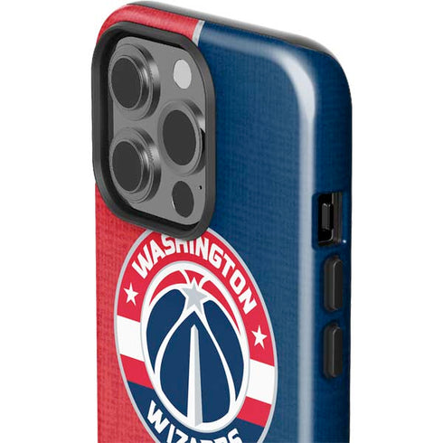 NBA Washington Wizards Canvas Split iPhone 15 Pro Impact Case