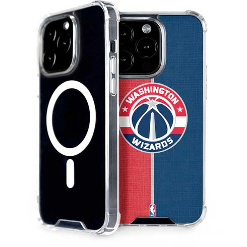 NBA Washington Wizards Canvas Split iPhone 15 Pro MagSafe Case