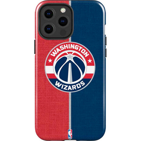 NBA Washington Wizards Canvas Split iPhone 15 Pro Max Impact Case