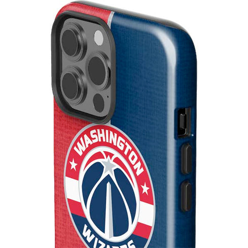 NBA Washington Wizards Canvas Split iPhone 14 Pro Max Impact Case