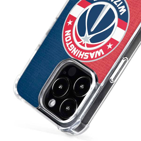 NBA Washington Wizards Canvas Split iPhone 15 Pro Max MagSafe Case