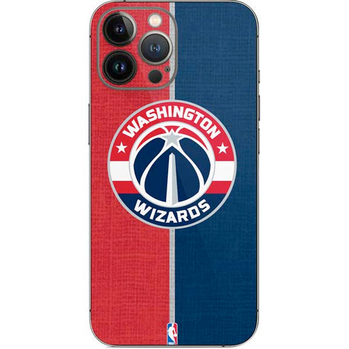 NBA Washington Wizards Canvas Split iPhone 14 Pro Max Skin