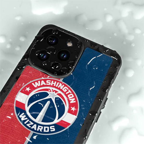NBA Washington Wizards Canvas Split iPhone 14 Pro Max Waterproof Case