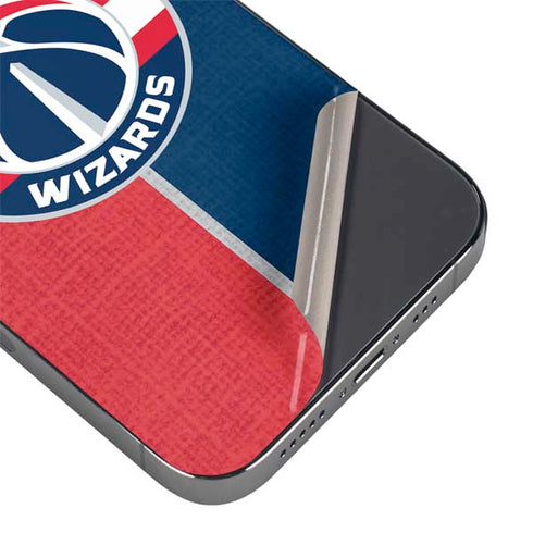 NBA Washington Wizards Canvas Split iPhone 14 Pro Skin