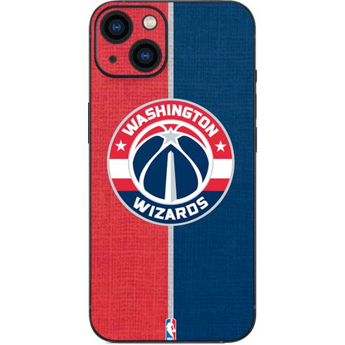 NBA Washington Wizards Canvas Split iPhone 14 Skin