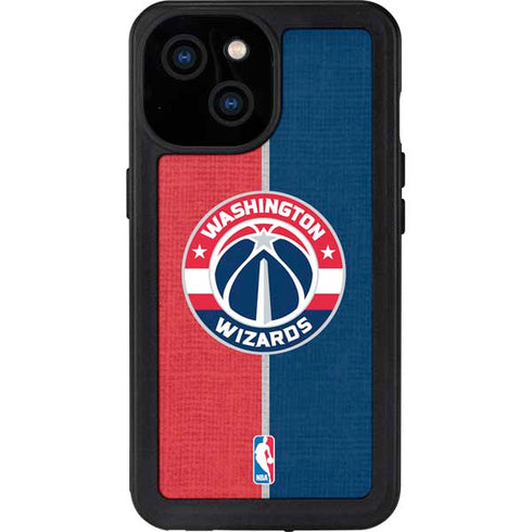 NBA Washington Wizards Canvas Split iPhone 15 Waterproof Case