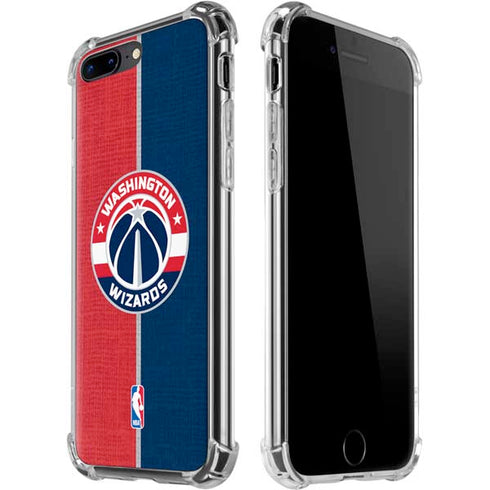 NBA Washington Wizards Canvas Split iPhone 7/8 Plus Clear Case