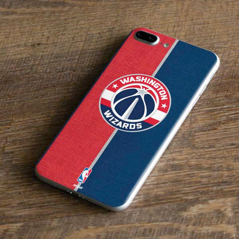 NBA Washington Wizards Canvas Split iPhone 8 Plus Skin