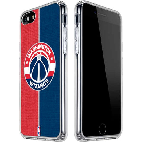 NBA Washington Wizards Canvas Split iPhone SE (2nd & 3rd Gen) Clear Case