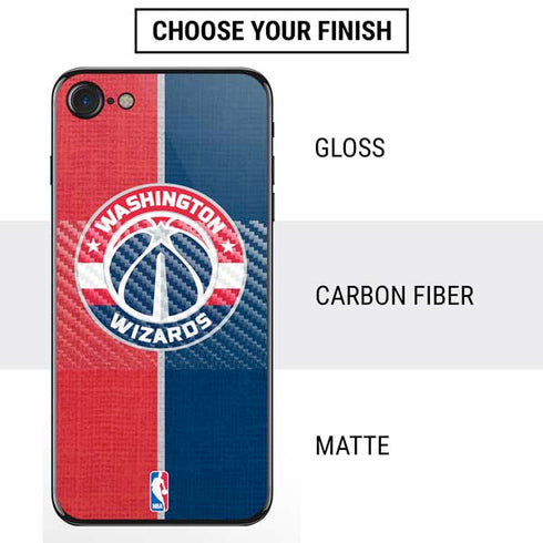 NBA Washington Wizards Canvas Split iPhone SE (2nd & 3rd Gen) Skin