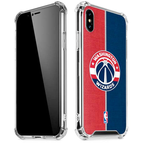 NBA Washington Wizards Canvas Split iPhone XS Max Clear Case