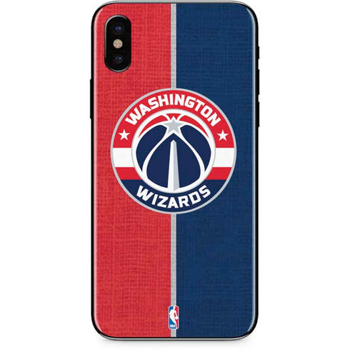 NBA Washington Wizards Canvas Split iPhone XS Skin