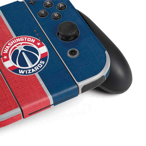 NBA Washington Wizards Canvas Split Nintendo Switch OLED (2021) Skin