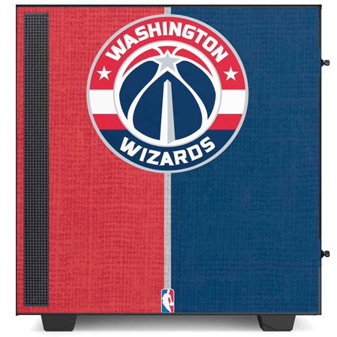 NBA Washington Wizards Canvas Split NZXT H510 Compact ATX Mid-Tower Case Skin