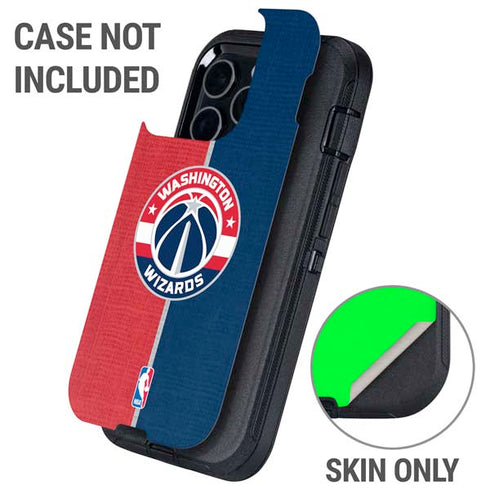 NBA Washington Wizards Canvas Split Otterbox Defender iPhone Skin
