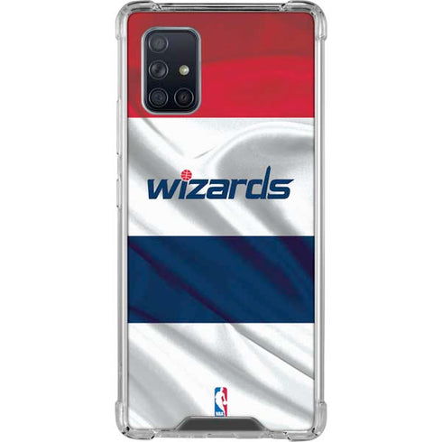 NBA Washington Wizards Home Jersey Galaxy A71 5G Clear Case