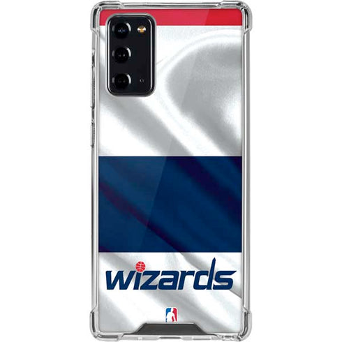NBA Washington Wizards Home Jersey Galaxy Note20 5G Clear Case