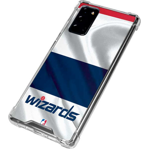 NBA Washington Wizards Home Jersey Galaxy Note20 5G Clear Case