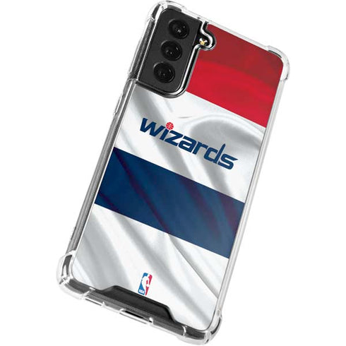NBA Washington Wizards Home Jersey Galaxy S21 FE Clear Case