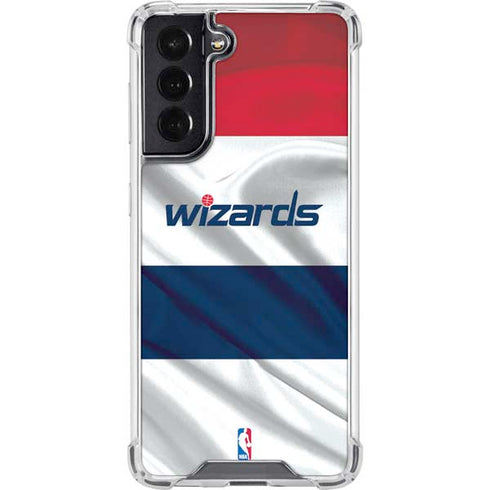 NBA Washington Wizards Home Jersey Galaxy S22 Clear Case