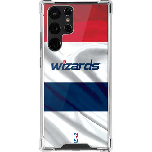 NBA Washington Wizards Home Jersey Galaxy S22 Ultra Clear Case