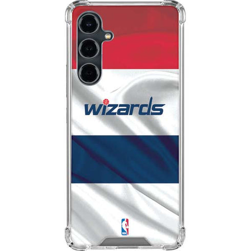 NBA Washington Wizards Home Jersey Galaxy S23 FE Clear Case