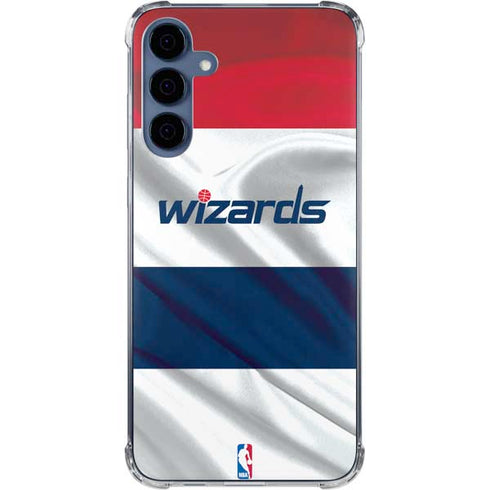 NBA Washington Wizards Home Jersey Galaxy S24 Clear Case