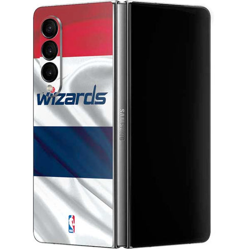 NBA Washington Wizards Home Jersey Galaxy Z Fold4 5G Skin