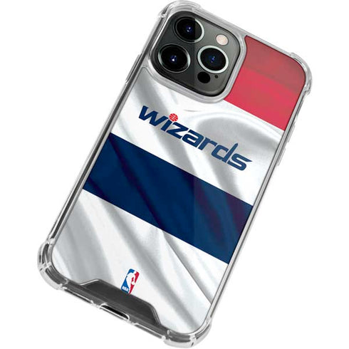 NBA Washington Wizards Home Jersey iPhone 13 Pro Clear Case
