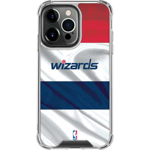 NBA Washington Wizards Home Jersey iPhone 15 Pro Clear Case