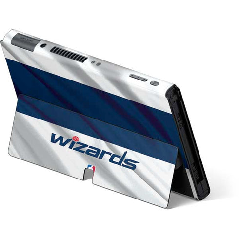 NBA Washington Wizards Home Jersey Nintendo Switch OLED (2021) Skin