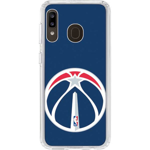 NBA Washington Wizards Large Logo Galaxy A20 Clear Case
