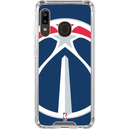 NBA Washington Wizards Large Logo Galaxy A30 Clear Case