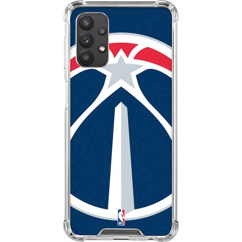 NBA Washington Wizards Large Logo Galaxy A32 5G Clear Case