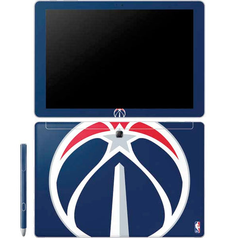 NBA Washington Wizards Large Logo Galaxy Book 12in Skin