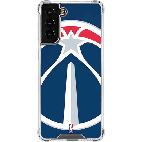 NBA Washington Wizards Large Logo Galaxy S21 FE Clear Case