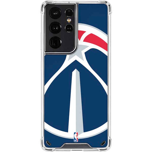 NBA Washington Wizards Large Logo Galaxy S21 Ultra 5G Clear Case